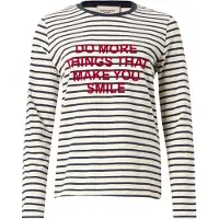 Weekend Max Mara T-shirt 'VICINO' bleu marine / pourpre / blanc cassé