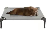 Merkloos Omgoods - Lit surélevé pour chien avec surface antidérapante, 30 x 24 x 7 pouces