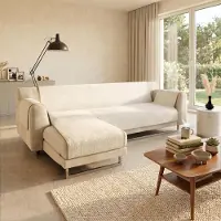 Merkloos Housse de canapé antidérapante, confortable, pour fauteuil longue, 240 cm