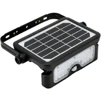 Doktorvolt Projecteur solaire LED SOLEN, 5W, 500 lumens, 4000K, IP65, noir, avec détecteur de mouvement PIR, référence 2842