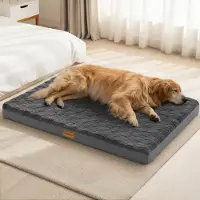 Sonstiges Lit orthopédique pour chien, modèle Jumbo, 142x101 cm, gris foncé, épaisseur 9 cm
