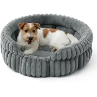 Bedsure Couverture pour chien, lavable, en polaire, couleur grise, dimensions 66 x 66 cm