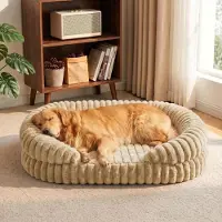 Sonstiges Lit orthopédique pour chien, grande taille, 123x90 cm, couleur marron, housse lavable