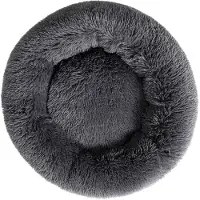 Sonstiges Lit pour chien en forme de donut, lit pour chat, peluche, imitation fourrure, antidérapant, 40 cm, 4 kg