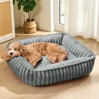 Sonstiges Lit orthopédique pour chien, taille moyenne, 60x50 cm, gris foncé, lavable