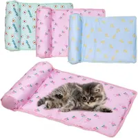 Sonstiges Tapis rafraîchissant pour chiens et chats, auto-refroidissant, lavable, respirant, en tissu effet soie glacée, dimensions 60 x 40 cm