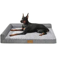 Sonstiges Lit orthopédique pour chien, dimensions 106 x 71 cm, couleur grise, avec bords en mousse