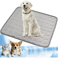 Sonstiges Tapis rafraîchissant pour animaux de compagnie, idéal pour l'été, coussin rafraîchissant pour chiens, couleur grise, taille XL