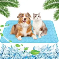 Sonstiges Tapis rafraîchissant pour chiens et chats, 70x100 cm, couleur bleue, auto-refroidissant