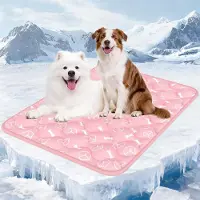 Sonstiges Tapis rafraîchissant pour chien, tissu Arc-Chill, 150x102 cm, rose, épaisseur 2 cm