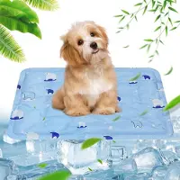 Sonstiges Tapis rafraîchissant pour chiens et chats, auto-refroidissant, pliable, lavable, 40 x 50 cm