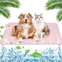 Sonstiges Couverture rafraîchissante pour chiens et chats, auto-refroidissante, 70x100 cm, rose, taille XL