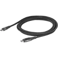 Club 3D Câble USB-C CLUB3D, sécurisé, avec écran de charge, 240W, sans transfert de données, 2 mètres, couleur noire. Compatible USB-C. Débit : 0 Gbit/s