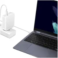 Avizar Chargeur pour Galaxy Book Pro 360 Book2 à 4 USB-C 96W + Câble 1,8m Blanc