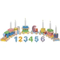 Sonstige Verlage Train d'anniversaire Goki Jouets en bois Décoration Anniversaire d'enfant