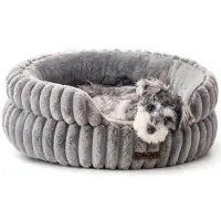 Sonstiges Lit pour chien, forme ronde, couleur grise, taille M