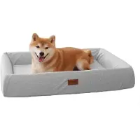 Emme Lit orthopédique pour chien, canapé ergonomique pour chien, dimensions 67x51 cm, couleur gris moyen