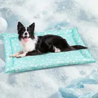 Sonstiges Tapis rafraîchissant pour chien avec bord surélevé, auto-refroidissant, gel non toxique, taille XL (114x74 cm)