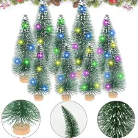 Markenlos Petites décorations pour sapin de Noël avec éclairage, lot de 5 - Décorations pour sapin artificiel, idéal pour Noël