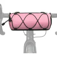 OEM Sacoche de vélo avec compartiment frontal et bandoulière, pour vélo de course et VTT - sac de rangement pour les sorties à vélo - Rose