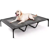 Sonstiges Lit pour chien XXL, imperméable, rafraîchissant, dimensions 121x91x22 cm, couleur noire, capacité jusqu'à 90 kg