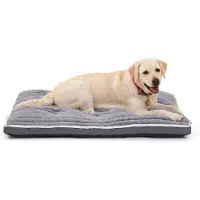 Sonstiges Lit pour chien, adapté aux grandes races, lavable, couleur grise, dimensions : 106 x 70 x 7 cm
