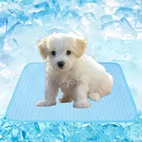 Sonstiges Tapis rafraîchissant pour chiens et chats, gel réfrigérant, coussin de refroidissement d'été, lavable, bleu, 61 x 50 cm