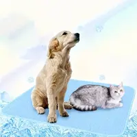 Sonstiges Tapis rafraîchissant pour chiens, auto-refroidissant, 40x50 cm, bleu, antidérapant, lavable