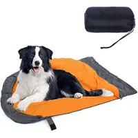 Sonstiges Sac de couchage pour chien, chaud, imperméable, de couleur orange, dimensions 110x70 cm, lavable, pour chiens de taille moyenne et grande