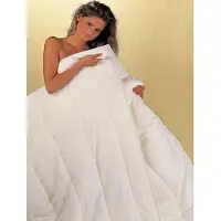 Merkloos Couverture de lit 240 x 220 cm, 350 g/m², en polyester, de couleur blanche, pour chambre à coucher