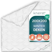 Merkloos Couverture d'hiver 200x200 cm, en microfibre, chaude, respirante, lavable, pour chambre à coucher