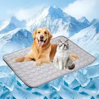 Sonstiges Tapis rafraîchissant pour chiens et chats, auto-refroidissant, lavable, gris, taille L