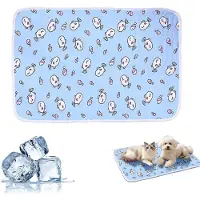Sonstiges Tapis rafraîchissant pour chiens et chats, auto-refroidissant, en latex, couleur bleue, motif poisson, dimensions 60x45 cm