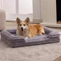 Sonstiges Lit orthopédique pour chien, taille moyenne, 75 x 50 x 17 cm, couleur grise, avec housse imperméable