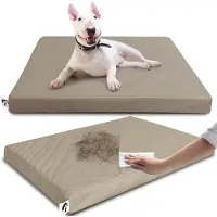 Sonstiges Panier pour chien de taille moyenne, imperméable, de couleur gris-brun, dimensions : 71 cm de longueur x 48 cm de largeur x 7 cm de hauteur