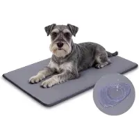 Sonstiges Tapis pour chien, extérieur, 75x48 cm, gris, épaisseur de 3 cm, revêtement imitation cuir