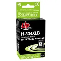 Uprint Encre compatible avec N9K08AE, HP 304XL, H-304XLB, noir, 700s, 20ml
