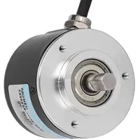 Markenlos Encodeur rotatif à 2 phases - DC 5-24V - Acier inoxydable/ABS - 1000 impulsions par tour et épaisseur de 2 pouces