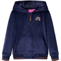 vidaXL Veste à capuche pour enfants bleu marine 104