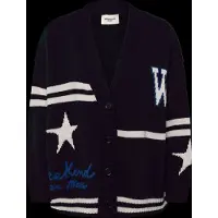 Weekend Max Mara Cardigan 'BELGIO' bleu marine / bleu roi / blanc