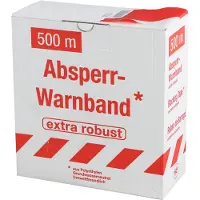 Gardamo Ruban de délimitation rouge/blanc 75mm x 500m Ruban de signalisation, ruban de délimitation, ruban flottant