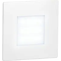 Ledscom.de : Éclairage LED pour escaliers/applique murale FEX, pour intérieur et extérieur, carrée, 85 x 85 mm, blanc froid – Couleur : blanc froid, Quantité : 1 pièce (paquet de 1)