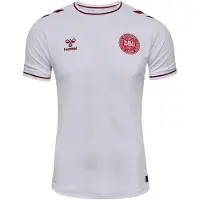 Hummel - Maillot de déplacement "2025" pour hommes, Danemark, modèle GT59064 (Taille M), couleur blanche