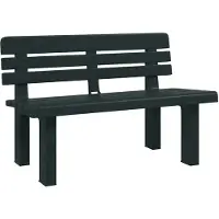 vidaXL Banc de jardin vert 110x52x71 cm Polypropylène