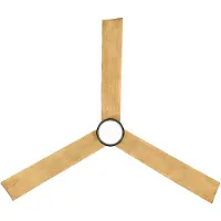 Beacon Ventilateur de plafond Licht Climate IV nickel/teck silencieux - Beacon , Climate IV, dimmable, Bois, Salon / séjour, Plastique, Moderne