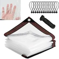 Sonstiges Bâche transparente avec œillets, imperméable, 4x2 mètres