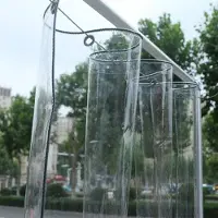 Sonstiges Bâche transparente avec œillets, 2x2 mètres, en PVC, imperméable