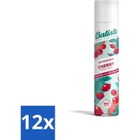 Batiste - Cherry - Shampooing sec - Parfum fleur de cerisier - Rafraîchit et donne du volume - 200 ml - Pack avantage - 12 pièces