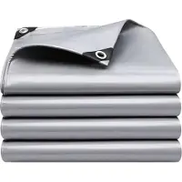 Sonstiges Bâche de protection, imperméable, stabilisée contre les UV, résistante à la déchirure, revêtue des deux côtés, dimensions 2x2,5 mètres, couleur argentée