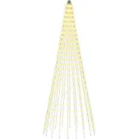 vidaXL Éclairage de sapin de Noël avec piquets pour sol, 500 LED